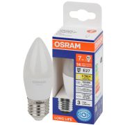 Лампа светодиодная свеча LED 7Вт Е27 2700К 600Лм 170-250В (замена 60Вт) OSRAM