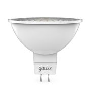 Лампа светодиодная LED 5 Вт 530 лм 4100К софит MR16 нейтральный GU5.3 AC/DC 12В низковольтная Black