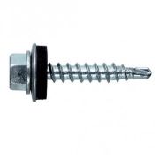 Саморез кровельный К 5.5х25 сверло шайба EPDM     оцинкованный 100 шт.