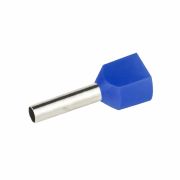 Наконечник-гильза двойная с изолир.фланцем 2,5 кв.мм синий (НШВИ2)