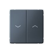 ARTGALLERY 2-клавишный выключатель для жалюзи, 2х сх.4, 10А, механизм, грифель