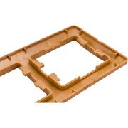 GLOSSA Рамка 2 поста горизонтальная дуб