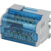 Шины на DIN-рейку в корпусе (кросс-модуль) ШНК 2х7 L+PEN