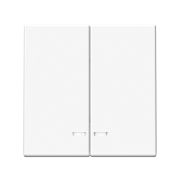 ARTGALLERY 2-клавишный ВЫКЛЮЧАТЕЛЬ с подсветкой, сх.5а, 10АХ, механизм, быстрозажимные клеммы, БЕЛЫЙ