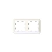 ATLASDESIGN ANTIQUE 2-постовая рамка, универсальная, ЖЕМЧУГ