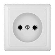 ХИТ Розетка наружная без заземления 250В 10А белая