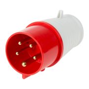 Вилка 025 переносная 3Р+РЕ+N 32А 380В IP44