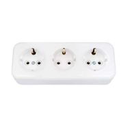 Беларусь Розетка тройная наружная с заземлением