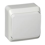 ЭТЮД Переключатель одноклавишный наружный белый сх.6