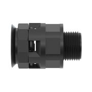 Муфта труба-коробка DN 17мм М20х1.5 полиамид черная