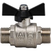Кран шаровой полнопроходной  3/4' НН бабочка