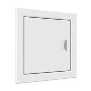 Люк-дверца ревизионная с ручкой, из ABS пластика 122х122 и с фланцем 98х98