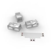 Набор коннектров для светодиодной ленты Т-образный коннектор 3 клипсы 8-10мм Basic