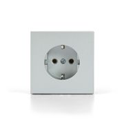 ARTGALLERY РОЗЕТКА с заземлением со шторками, 16А, механизм, быстрозажимные клеммы, алюминий