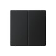 ARTGALLERY 2-клавишный ПЕРЕКЛЮЧАТЕЛЬ, 10АХ, механизм, быстрозажимные клеммы, КАРБОН