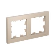 ATLASDESIGN рамка двухпостовая, универсальная, ПЕСОЧНЫЙ