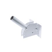 Кронштейн настенный регулируемый угол наклона диаметр трубы 45 мм белый для уличного светильника