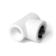 Тройник комбинированный 32x1/2' ВР полипропиленовый PPR белый