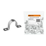 Скоба металлическая 2-х лапковая с внутренним d 25-26 мм (100шт)