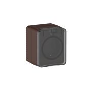 AtlasDesign PROFI IP54 О/У РОЗЕТКА с заземлением со шторками 16А 250В, КОРИЧНЕВЫЙ