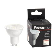 Лампа светодиодная LED 7вт 230в GU10 дневной с линзой 38 град .PRO