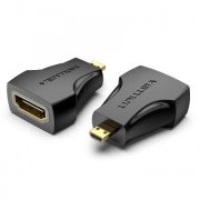 Адаптер переходник HDMI 19F на micro HDMI 19M, контакты позолоченные