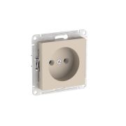 ATLASDESIGN РОЗЕТКА без заземления без шторок, 16А, быстрозажимные клеммы, ПЕСОЧНЫЙ