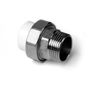 Муфта разъемная 32x3/4' НР полипропиленовая PPR американка, белая