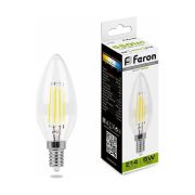 Лампа светодиодная LED 5вт Е14 белый свеча FILAMENT