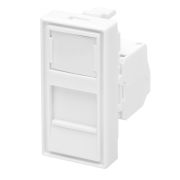 Модуль розетки 45х22,5 Mosaic в сборе UTP 8P8C    (RJ-45) cat.5e