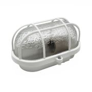 Светильник ПСХ-60 евро IP53 пластиковая решетка белый