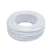 Ретро провод 3х1,5 Белый (матовый) 50м