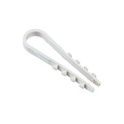 Дюбель-хомут для круглого кабеля белый 11-18Jazzway (100 шт/уп)