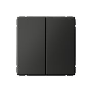 ARTGALLERY 2-клавишный переключатель, сх.6/2, 10АХ, механизм, базальт