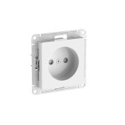 ATLASDESIGN РОЗЕТКА без заземления со шторками, 16А, быстрозажимные клеммы, БЕЛЫЙ