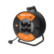 Удлинитель силовой УХз16-004 TDM (метал. катушка А3 4 места IP44/30м КГ 3х25)