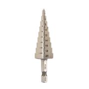 Сверло ступенчатое Р6М5 с шестигранным хвостовиком 4-20 мм