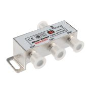 Делитель ТВ х 3 + 4шт. F BOX 5-1000 МГц Silver,