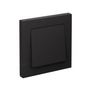 Выключатель одноклавишный ATLASDESIGN схема 1 10АХ в сборе карбон