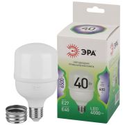 Лампа светодиодная высокой мощности LED 40 Вт 4000Лм 6500К T80 холодный E27/E40 (переходник) 170-265В LED POWER T80-40W-865-E27/E40 Green Line