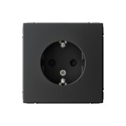 ARTGALLERY розетка с заземлением со шторками, 16А, механизм, карбон