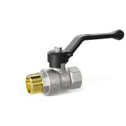 Кран шаровой латунный 47.40.В-Н.Р Ду 40 Ру 25 рычаг