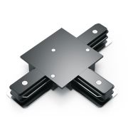 Коннектор для встраиваемых трековых шинопроводов AC 220В Черный IP20 Т-образный Track