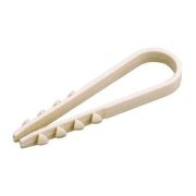 Дюбель-хомут 19-25 для круглого кабеля белый      (нейлон) (100 шт)