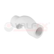 Обвод 32 мм короткий полипропиленовый PPR белый