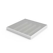 Светильник светодиодный ДВО 30 Вт 3700 лм 6500К AC 220В IP40 595х595х50мм призма с БАП аварийный CRI>80Ra MiR