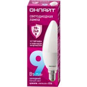Лампа светодиодная 9 Вт OLL-C37-9-230-6.5K-E14-FR PRO 90-240В