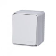 AtlasDesign Profi54 переключатель одноклавишный IP54 10 АХ, БЕЛЫЙ, Россия