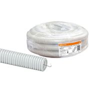 Труба гофрированная ПВХ d 16 с зондом (50 м) легкая