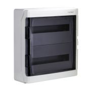 Щит настенный с дверцей 36 модулей IP65 серый с   клеммным блоком 63А